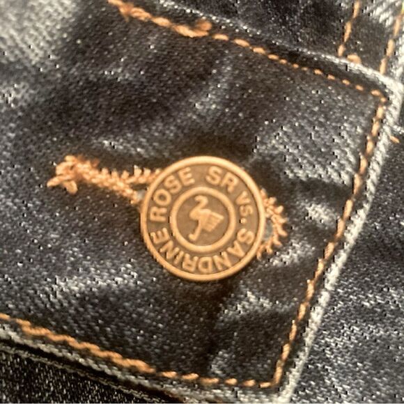 NWT Sandrine Rose x Free People ‘Tres Cool’ Oversized Denim Jacket Size XS - Picture 9 of 11